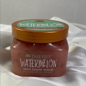 Tree Hut Watermelon Shea Sugar Scrub - Pink Exfoliant Smells Amazing! Vegan